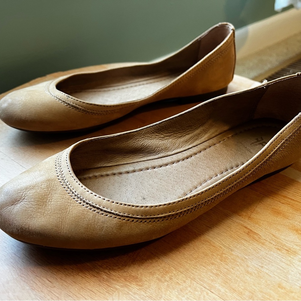 Women's Frye Camel Ballet Flats Sz 8.5